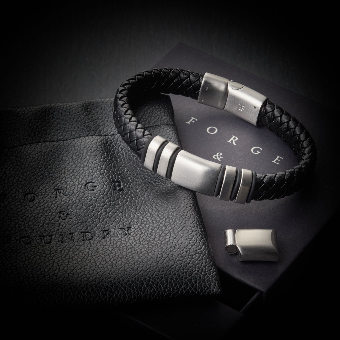 NAVARRO [SINGLE LEATHER - SILVER]
