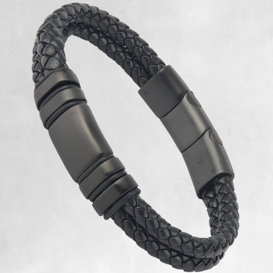 NAVARRO [DOUBLE LEATHER - BLACK]