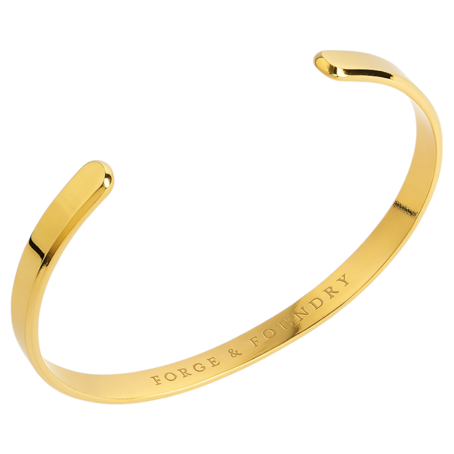 RAVICK [6MM ADJUSTABLE 18K GOLD-PLATED TITANIUM CUFF - PERSONALIZED]