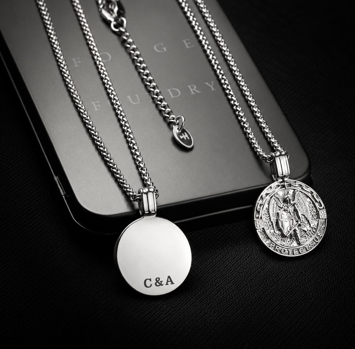 Silver st Michael pendant