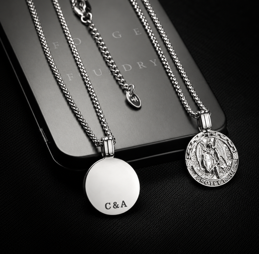 Silver st Michael pendant