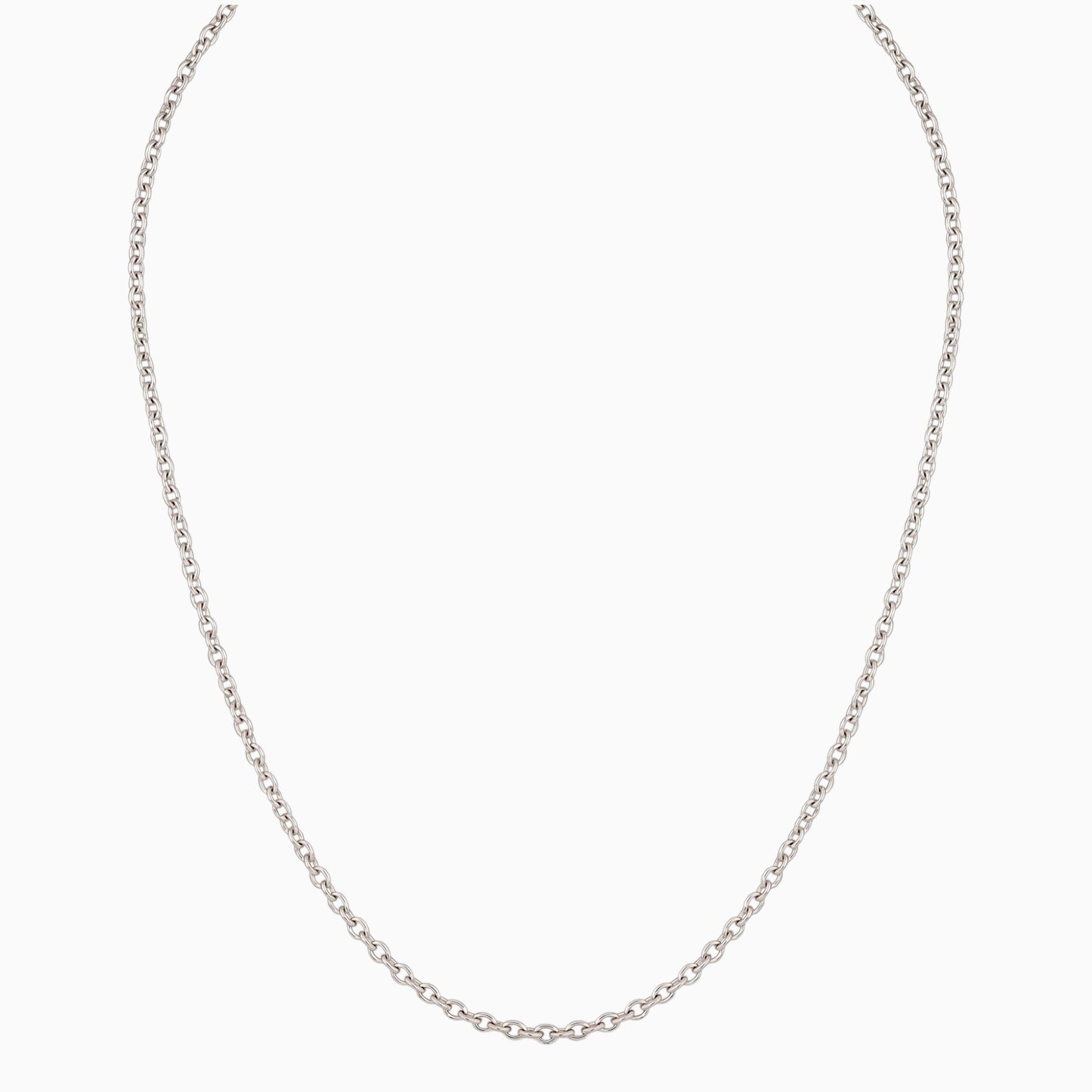 HATTON [MINIMALIST SILVER OVAL CHAIN]
