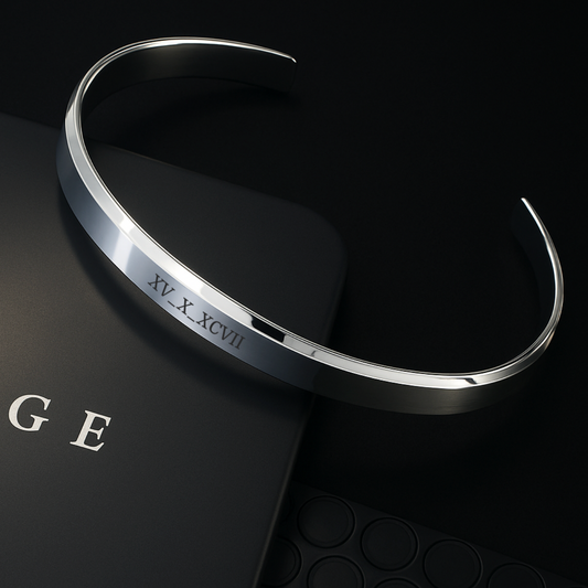 RAVICK [6MM ADJUSTABLE TITANIUM CUFF - PERSONALIZED]