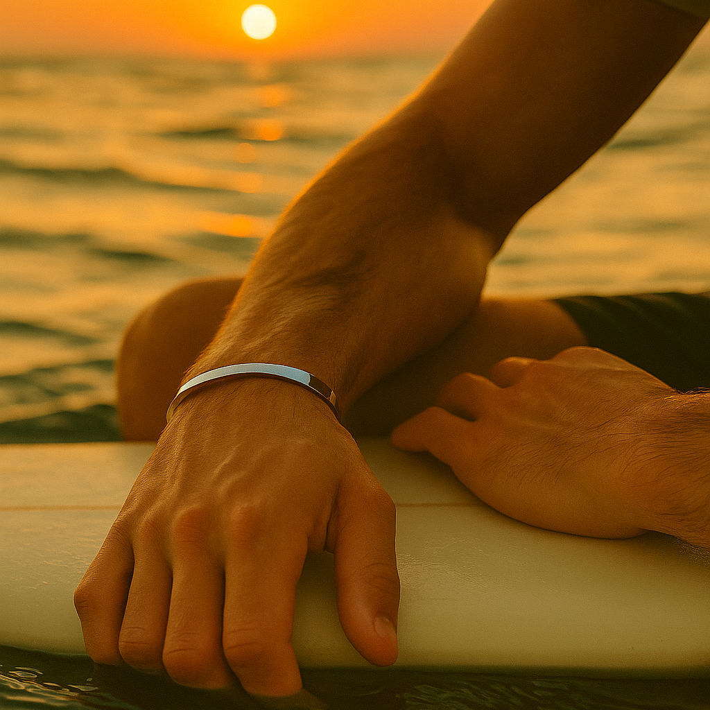 RAVICK [6MM ADJUSTABLE TITANIUM CUFF - PERSONALIZED]