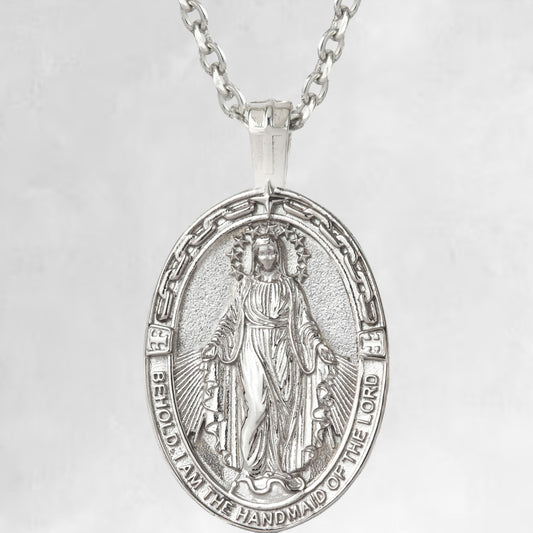 CELESTINE [ ST MARY - OVAL SILVER ]