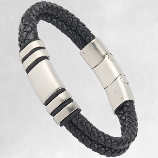 NAVARRO [DOUBLE LEATHER - SILVER]