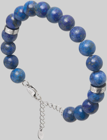 10mm Lapis Lazuli Bead Bracelet "Brooklands"