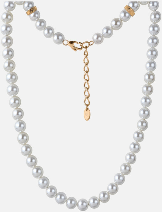 10mm Shell Pearl Necklace "FORTIER" - Gold