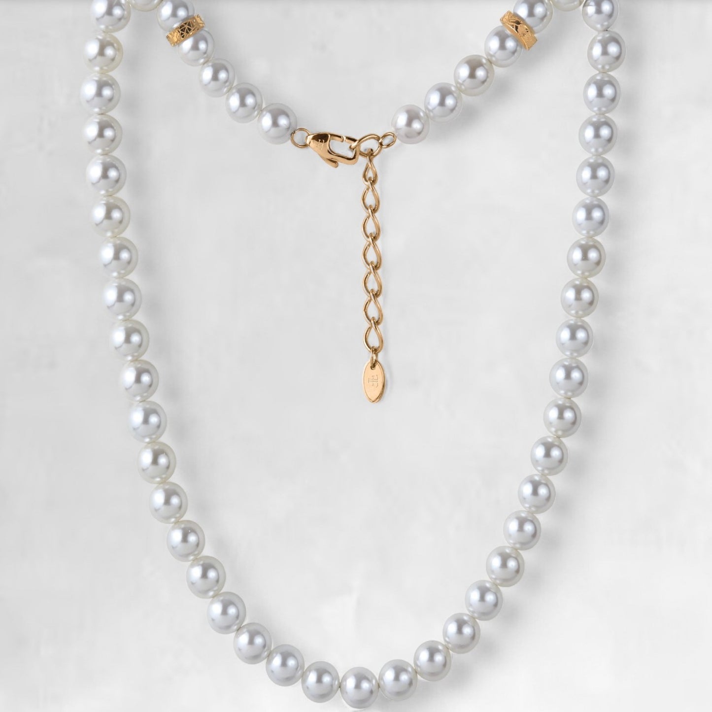 FORTIER [10MM PEARL NECKLACE - GOLD]