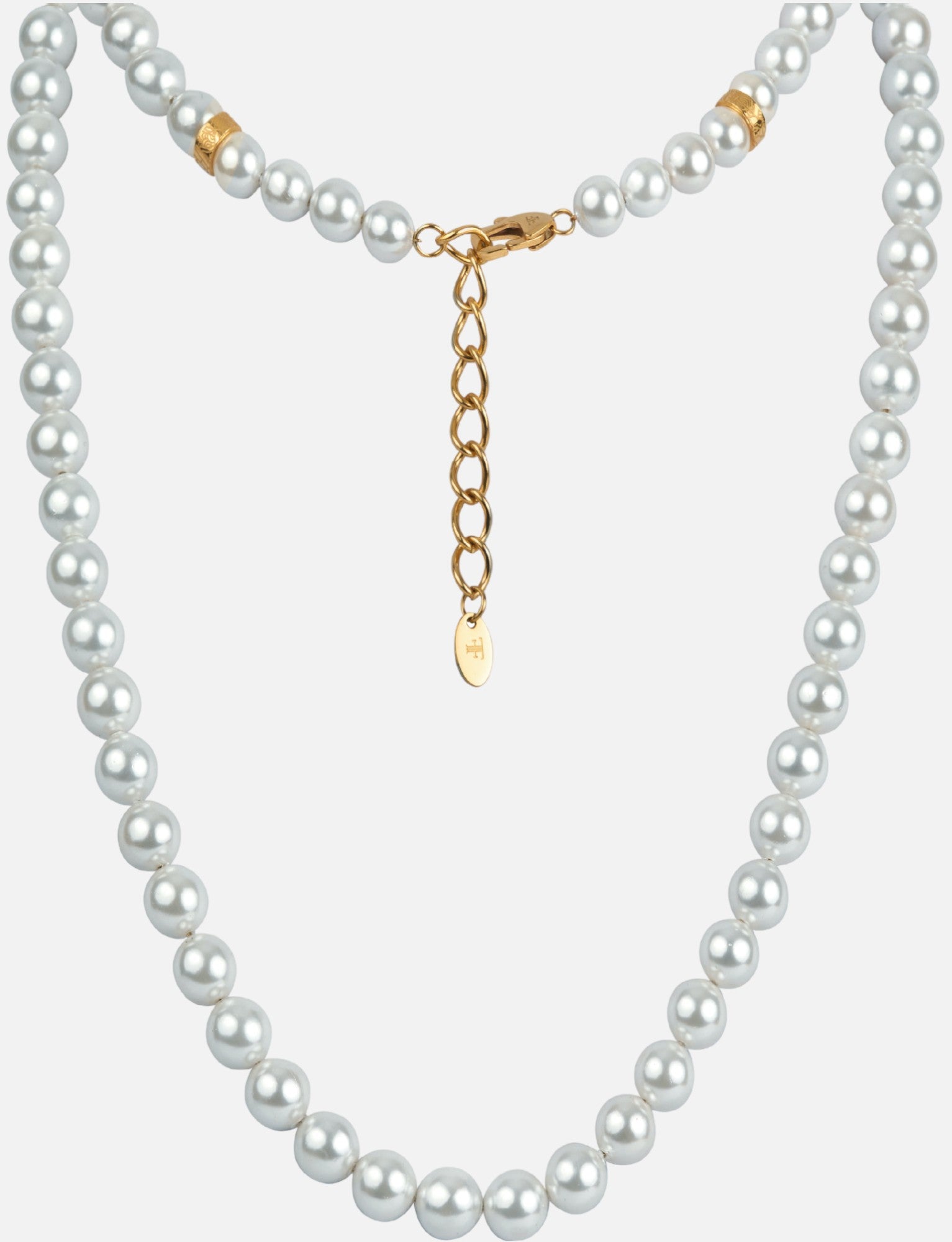 Infinity in Rose Gold Zircon with Off White Shell Pearl Necklace – Deara  Fashion Accessories