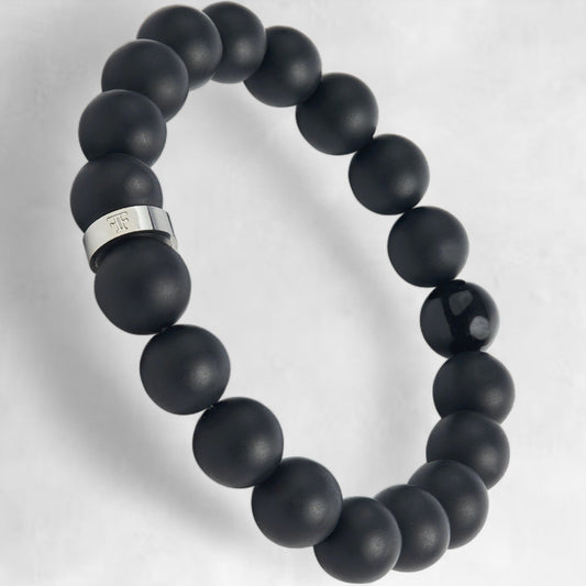 ANDALUS [10MM ONYX BEAD - SILVER] - Forge & FoundryBeadForge & Foundry