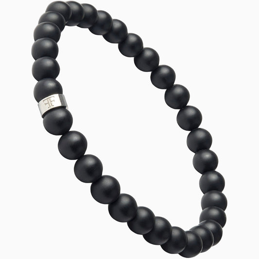 ANDALUS [6MM ONYX BEAD - SILVER] - Forge & FoundryBeadForge & Foundry