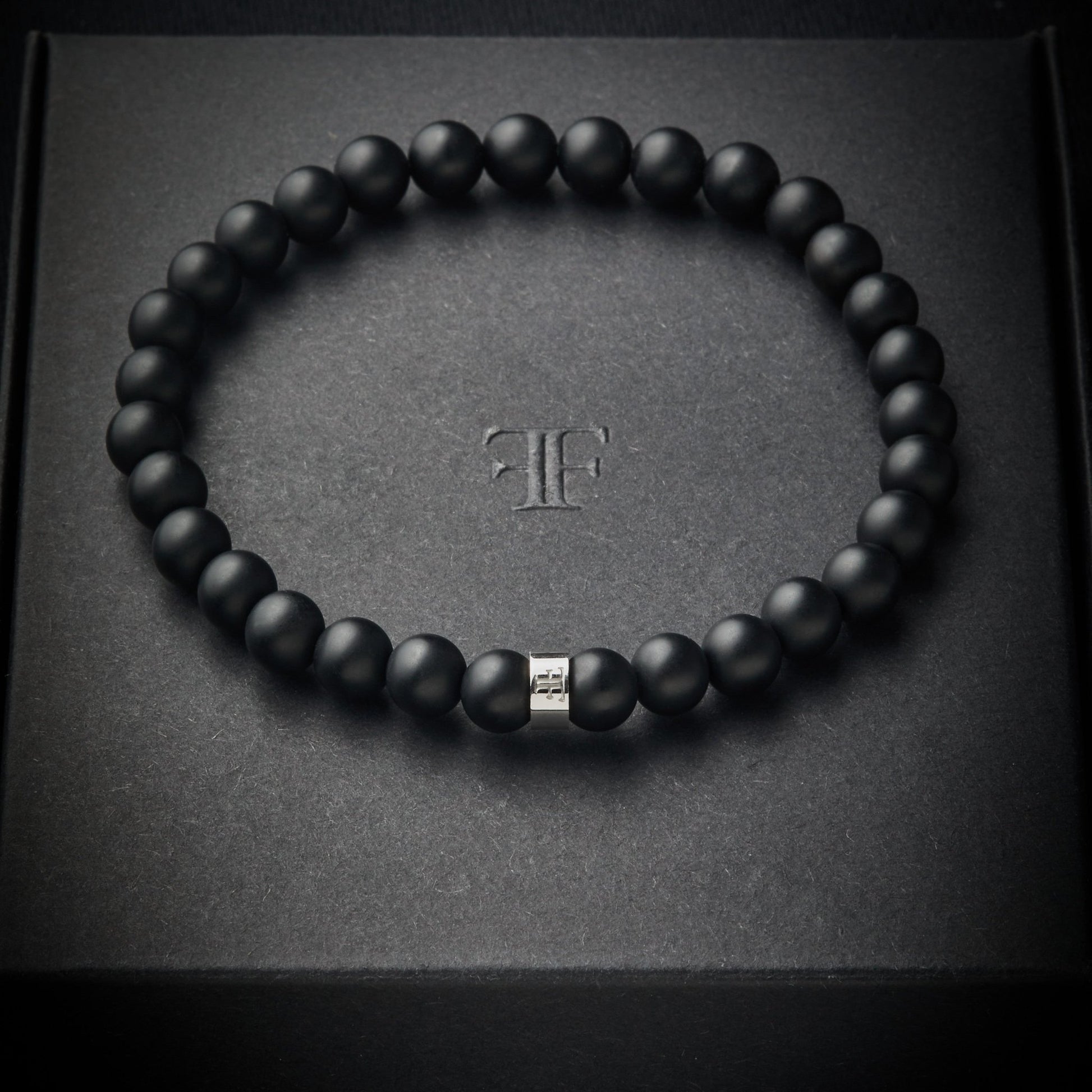 ANDALUS [6MM ONYX BEAD - SILVER] - Forge & FoundryBeadForge & Foundry