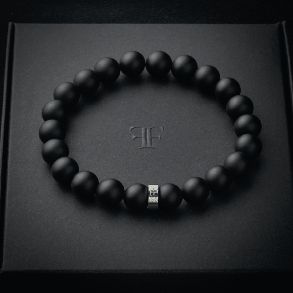 ANDALUS [8MM ONYX BEAD - SILVER] - Forge & FoundryBeadForge & Foundry