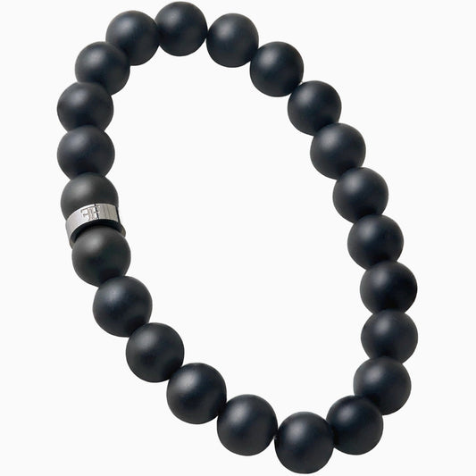 ANDALUS [8MM ONYX BEAD - SILVER] - Forge & FoundryBeadForge & Foundry
