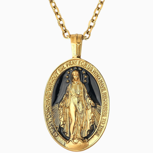 CELESTINE (OVAL ENAMEL - GOLD) - Forge & FoundryPendantForge & Foundry