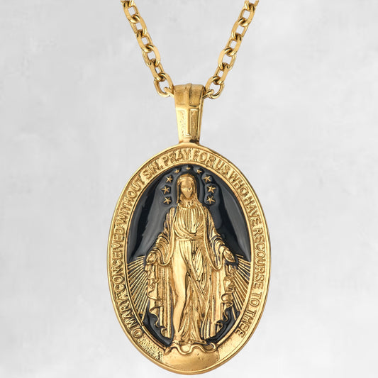 CELESTINE (OVAL ENAMEL - GOLD) - Forge & FoundryPendantForge & Foundry