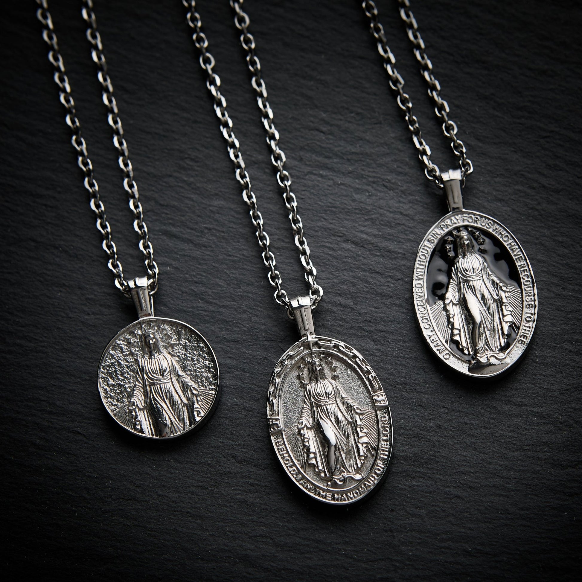 CELESTINE (OVAL ENAMEL - SILVER) - Forge & FoundryPendantForge & Foundry