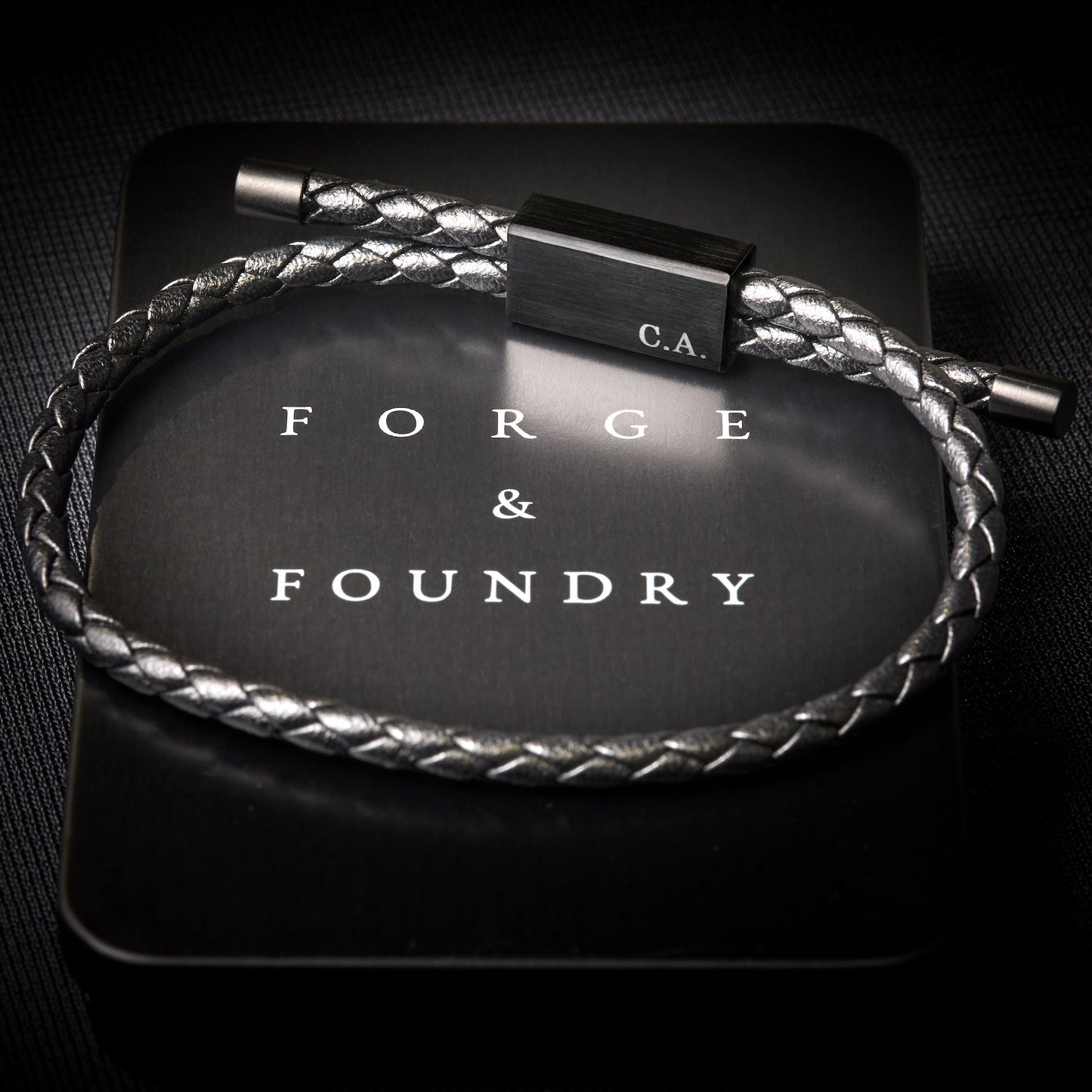 DRAPERS [TWISTED LEATHER - BLACK - PERSONALIZED] - Forge & FoundryLeatherForge & Foundry