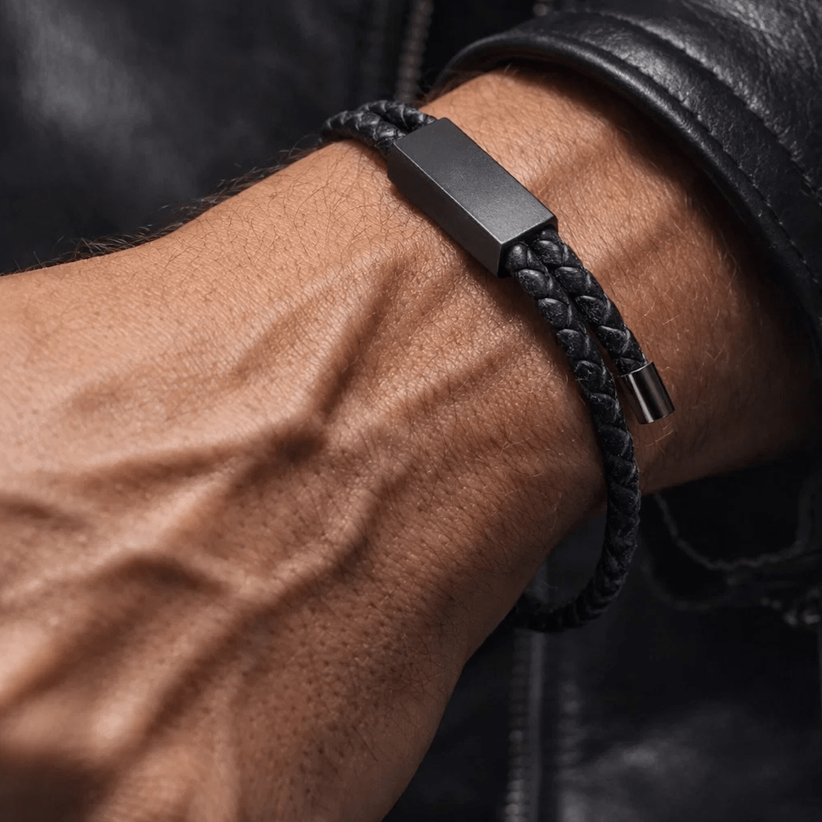 DRAPERS [TWISTED LEATHER - BLACK - PERSONALIZED] - Forge & FoundryLeatherForge & Foundry