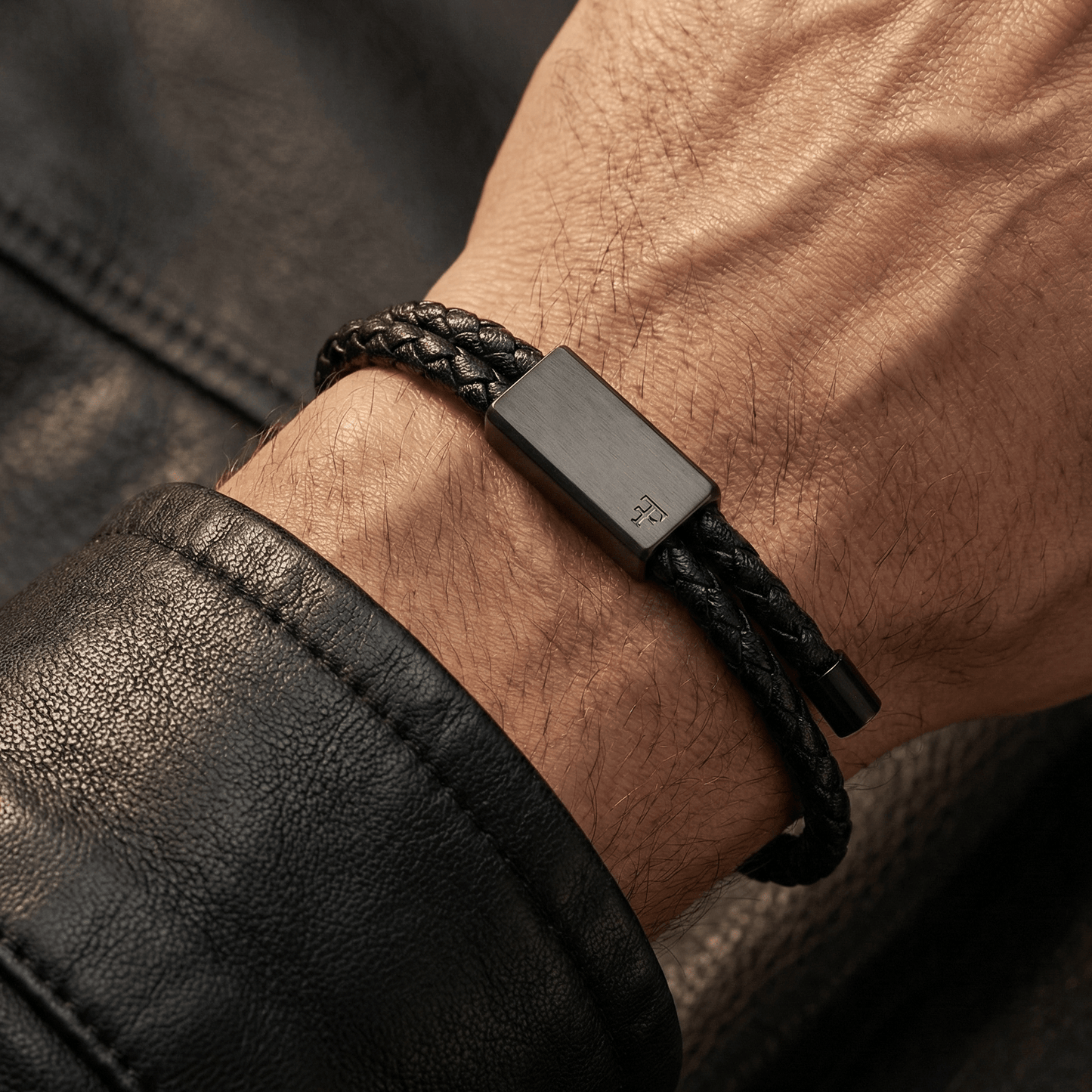 DRAPERS [TWISTED LEATHER - BLACK - PERSONALIZED] - Forge & FoundryLeatherForge & Foundry