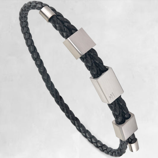 DRAPERS [TWISTED LEATHER - SILVER] - Forge & FoundryLeatherForge & Foundry