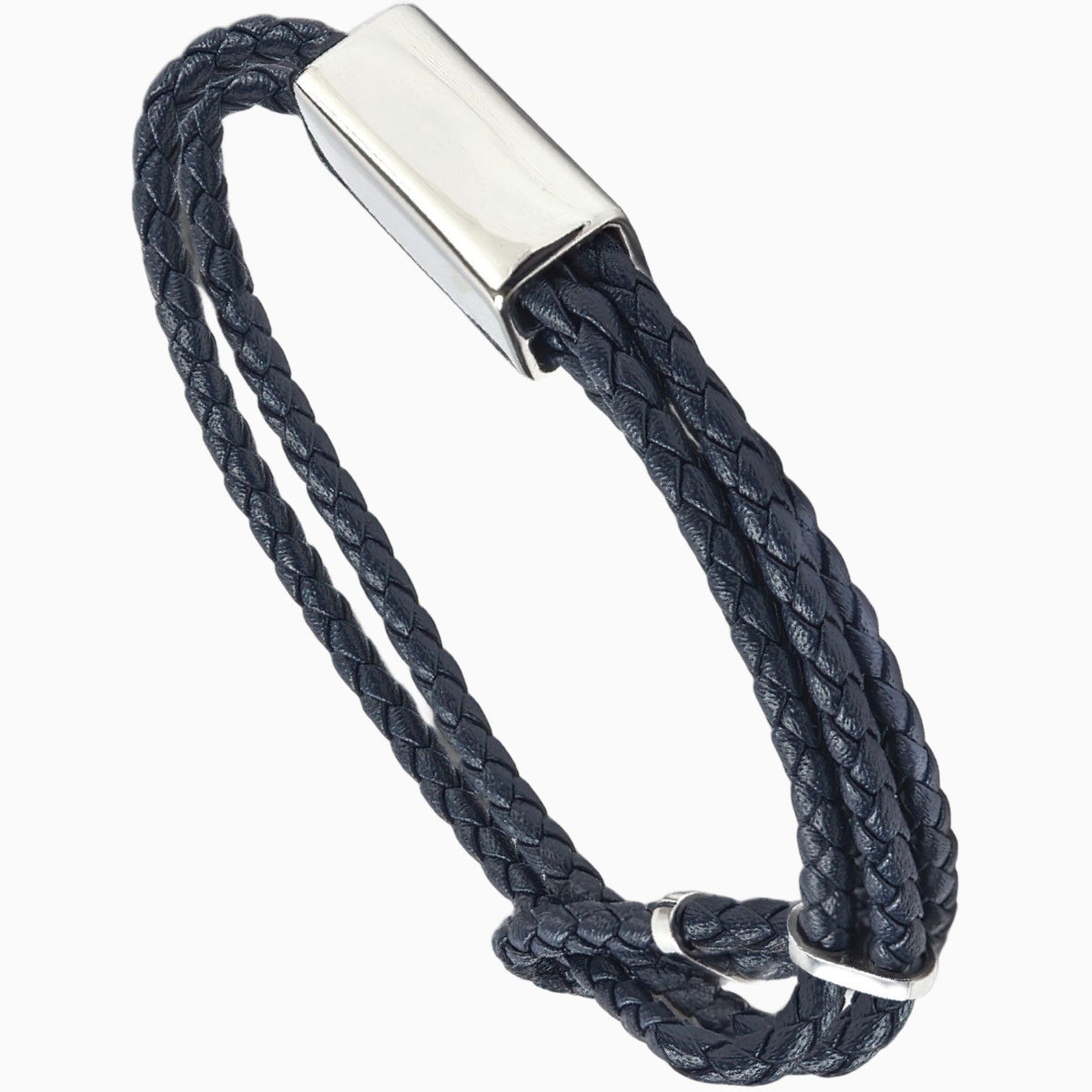 DRAYTON [TWISTED LEATHER - NAVY/SILVER] - Forge & FoundryLeatherForge & Foundry