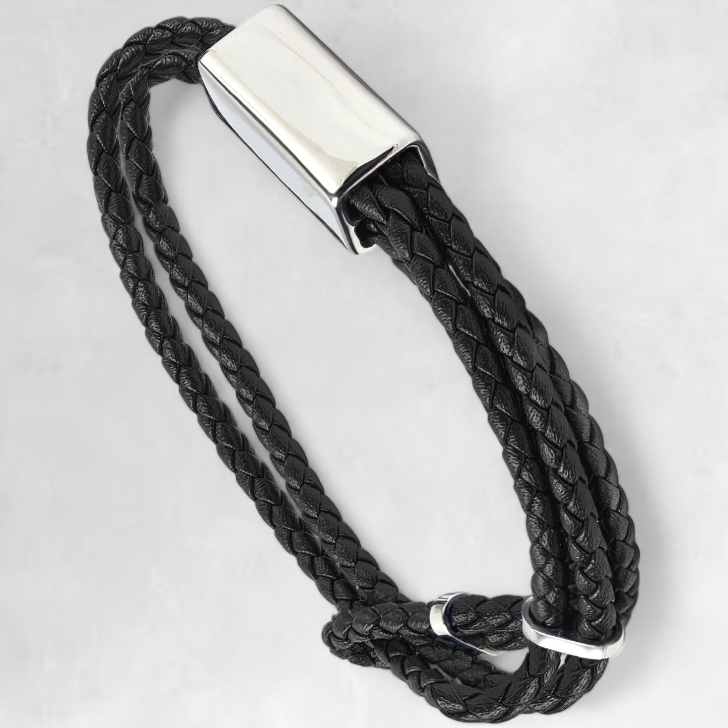 DRAYTON [TWISTED LEATHER - SILVER] - Forge & FoundryLeatherForge & Foundry