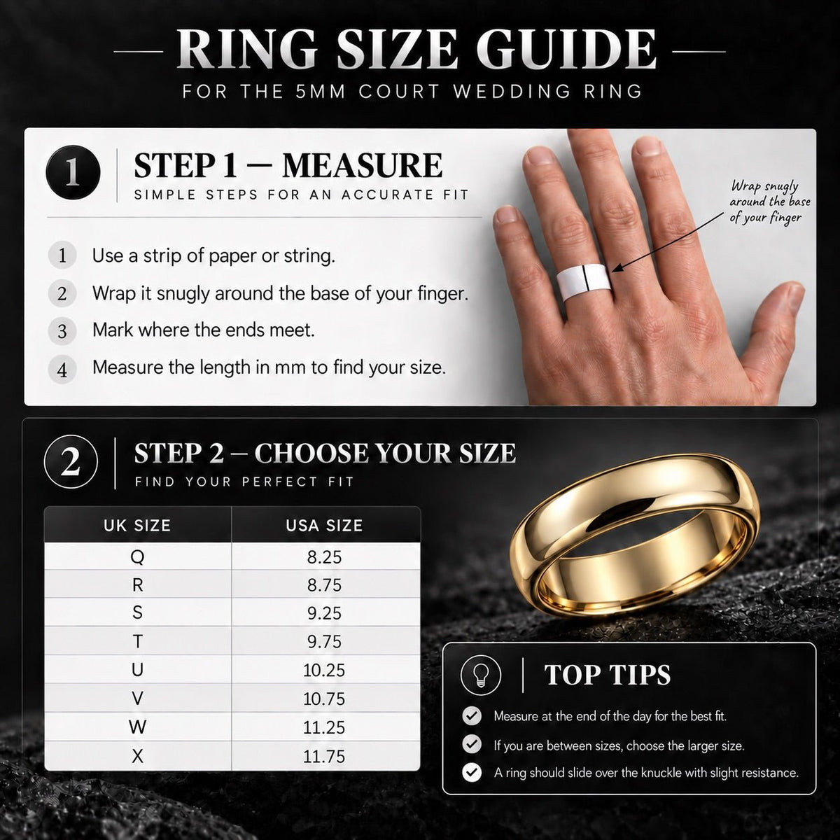 Engravable Men's 5mm Court Titanium Wedding Ring - Forge & FoundryringForge & Foundry