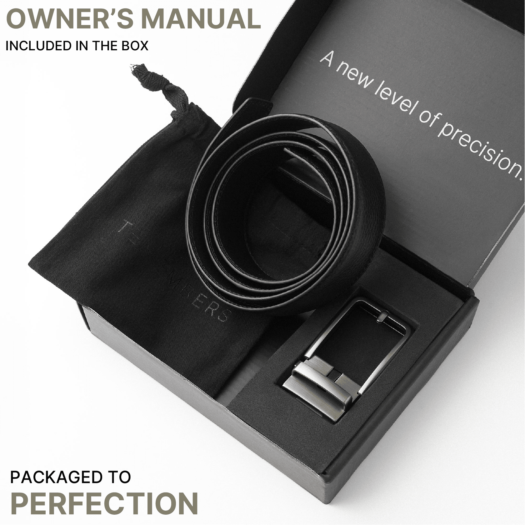 FORGE & FOUNDRY × TEN EMBERS - THE BLACK LEATHER RATCHET BELT - Forge & FoundryLeatherForge & Foundry