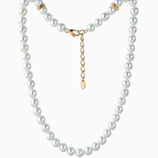 FORTIER [10MM PEARL NECKLACE - GOLD] - Forge & FoundryPearlForge & Foundry