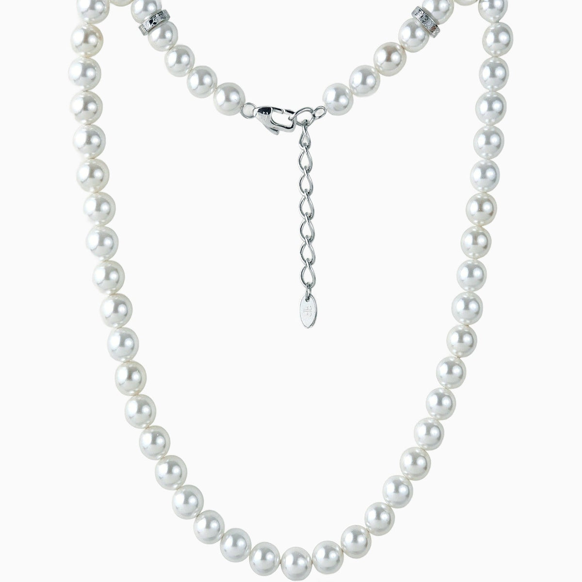 FORTIER [10MM PEARL NECKLACE - SILVER] - Forge & FoundryPearlForge & Foundry