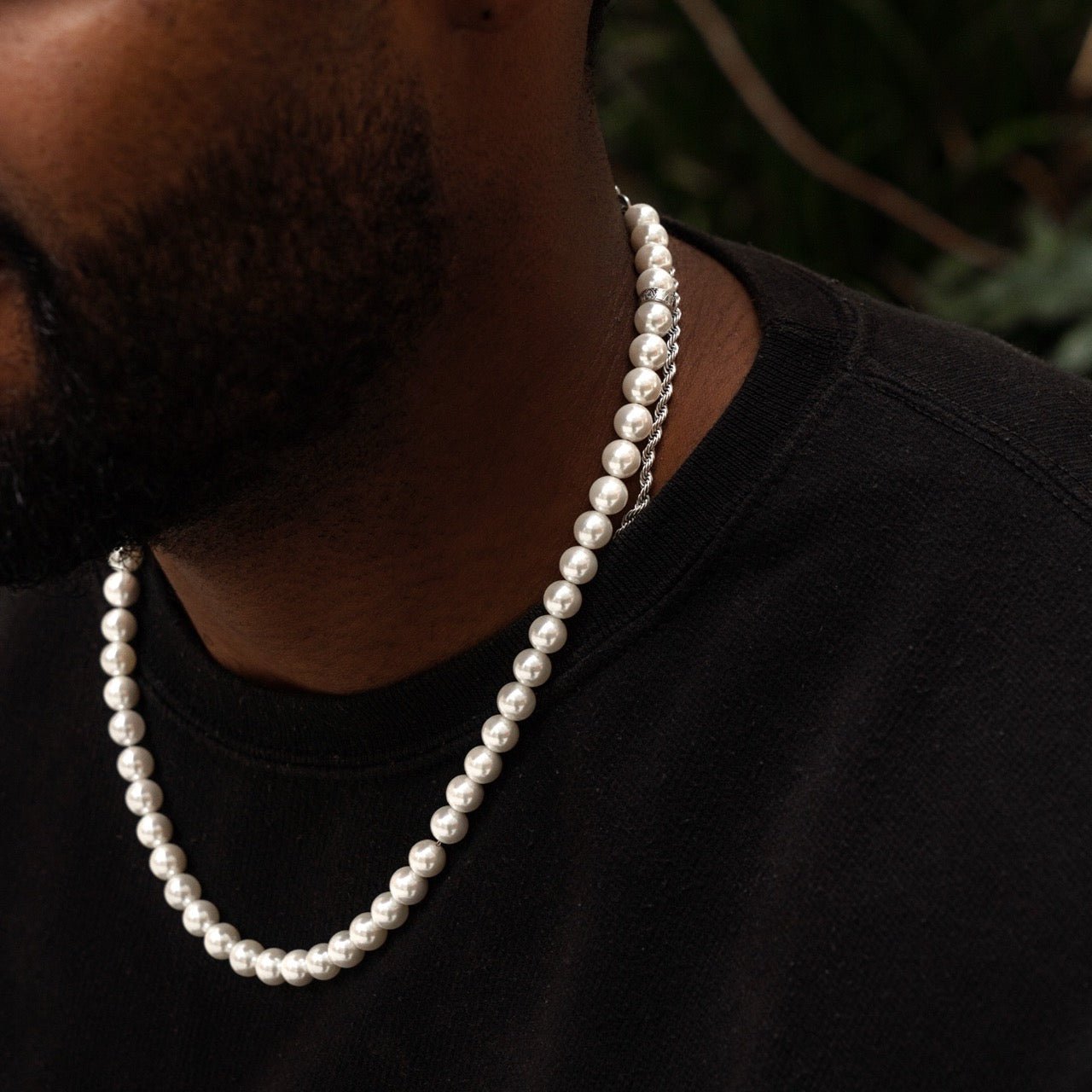 FORTIER [10MM PEARL NECKLACE - SILVER] - Forge & FoundryPearlForge & Foundry