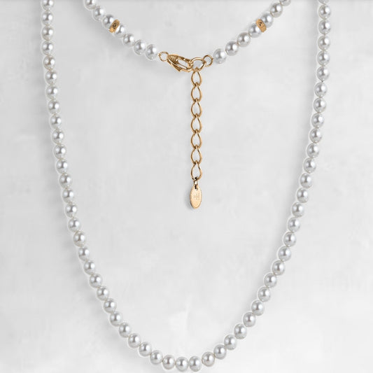 FORTIER [6MM PEARL NECKLACE - GOLD] - Forge & FoundryPearlForge & Foundry