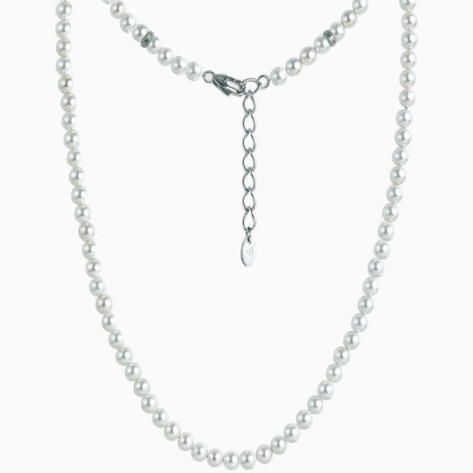 FORTIER [6MM PEARL NECKLACE - SILVER] - Forge & FoundryPearlForge & Foundry