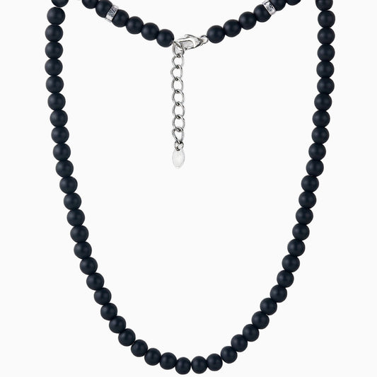 FORTIER [8MM ONYX - SILVER] - Forge & FoundryBeadForge & Foundry