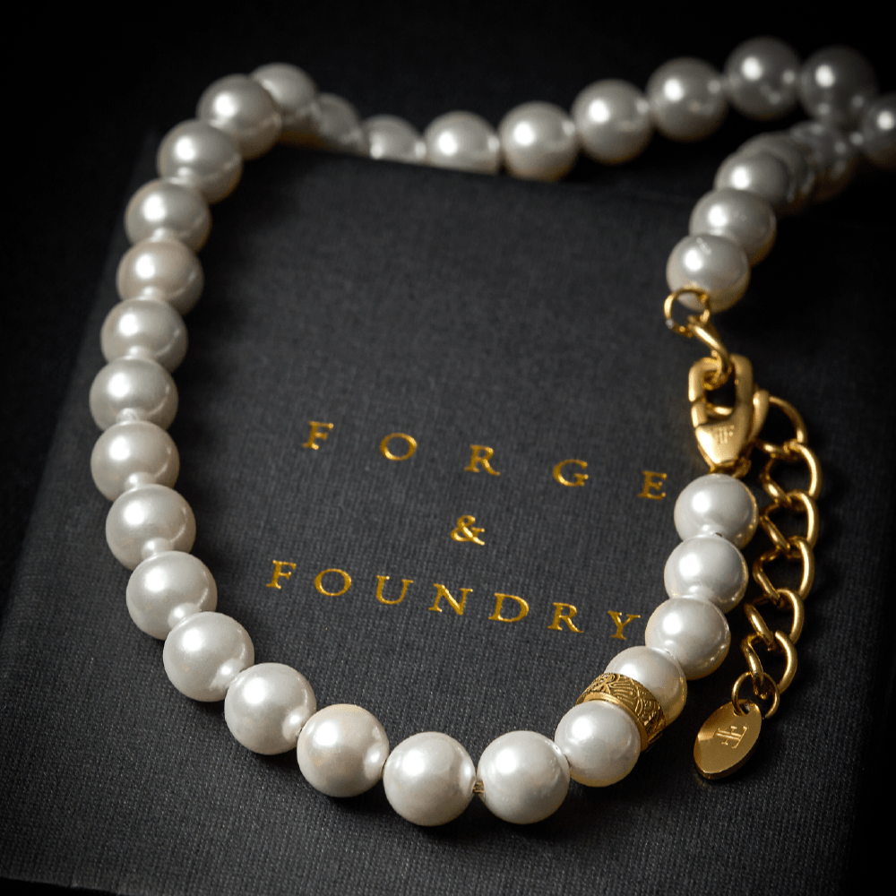 FORTIER [8MM PEARL NECKLACE - GOLD] - Forge & FoundryPearlForge & Foundry