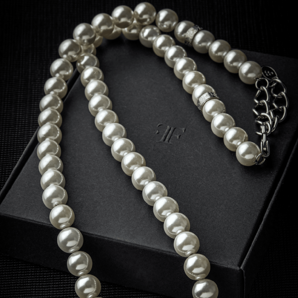 FORTIER [8MM PEARL NECKLACE - SILVER] - Forge & FoundryPearlForge & Foundry