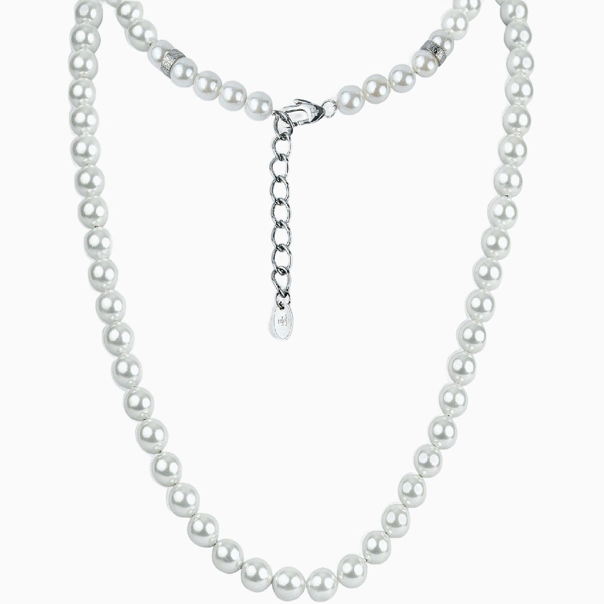 FORTIER [8MM PEARL NECKLACE - SILVER] - Forge & FoundryPearlForge & Foundry