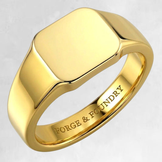 GOLD SIGNET RING - Forge & FoundryringForge & Foundry