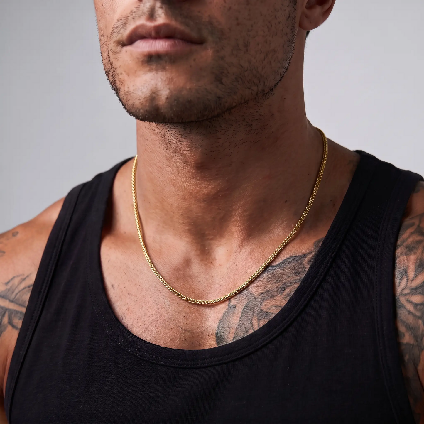HATTON [MINIMALIST GOLD HELIX CHAIN]