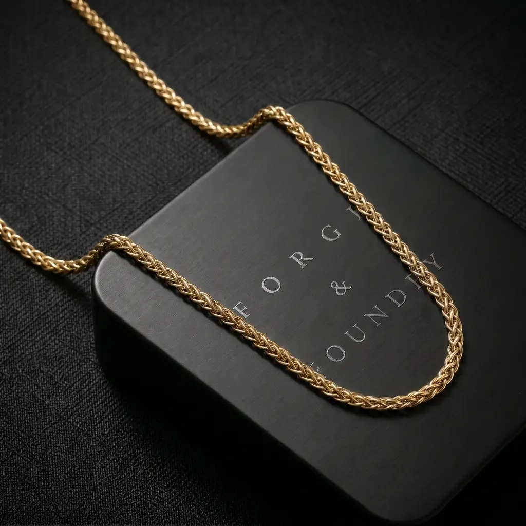 HATTON [MINIMALIST GOLD HELIX CHAIN]