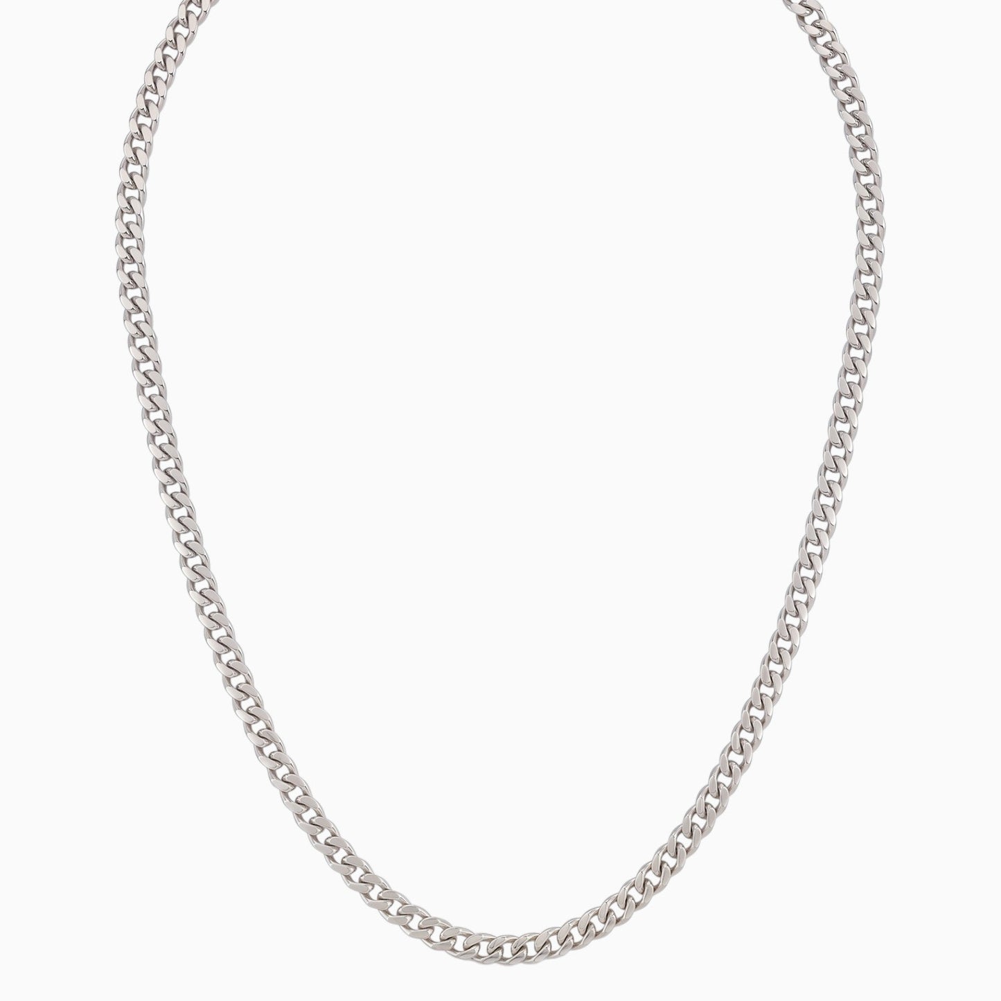 Men's minimalist Cuban link chain necklace - Hatton by Forge & Foundry