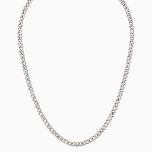 Men's minimalist Cuban link chain necklace - Hatton by Forge & Foundry