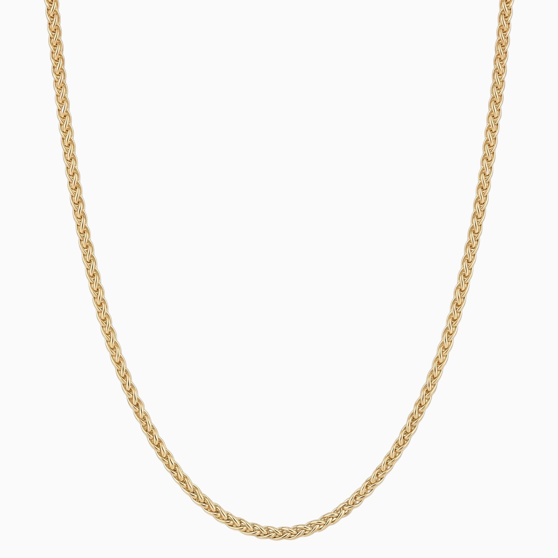 Men's minimalist gold helix chain necklace - Hatton by Forge & Foundry