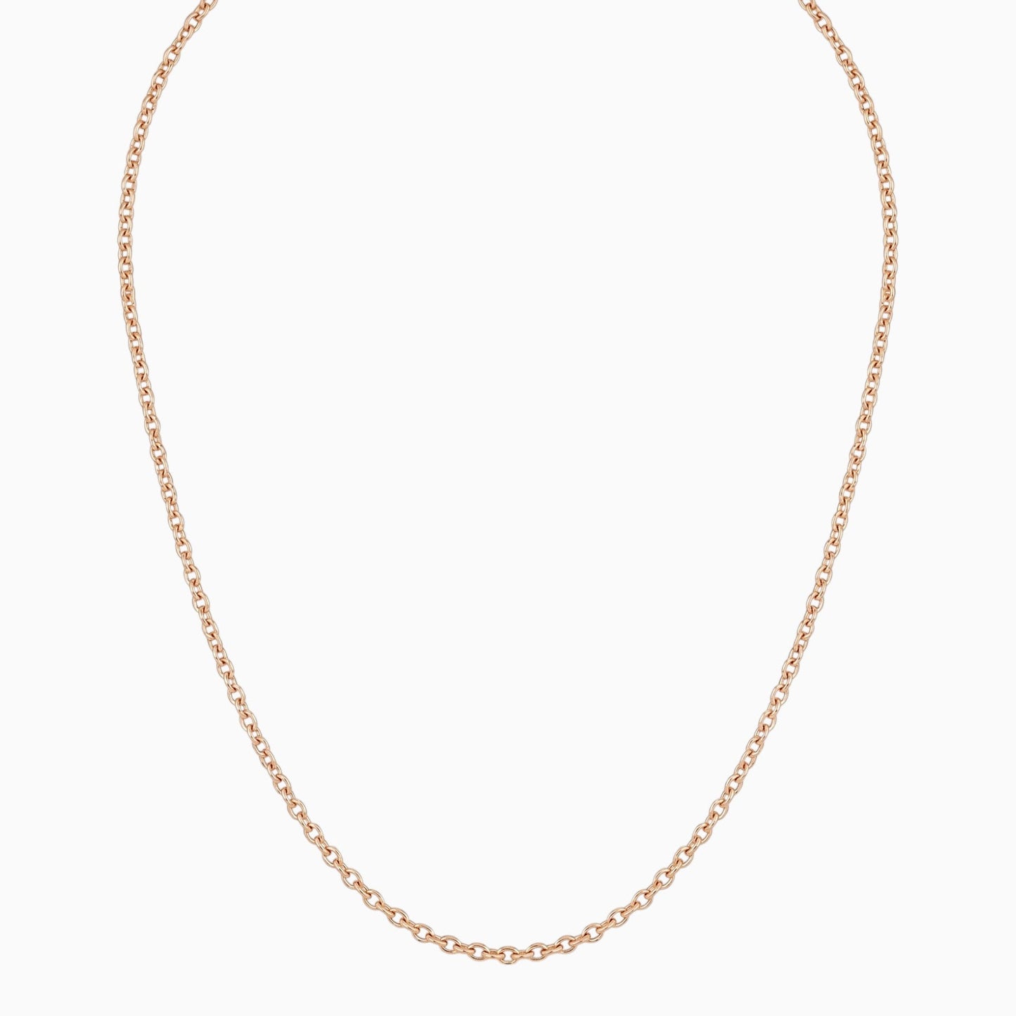 Men's minimalist gold oval chain necklace - Hatton by Forge & Foundry