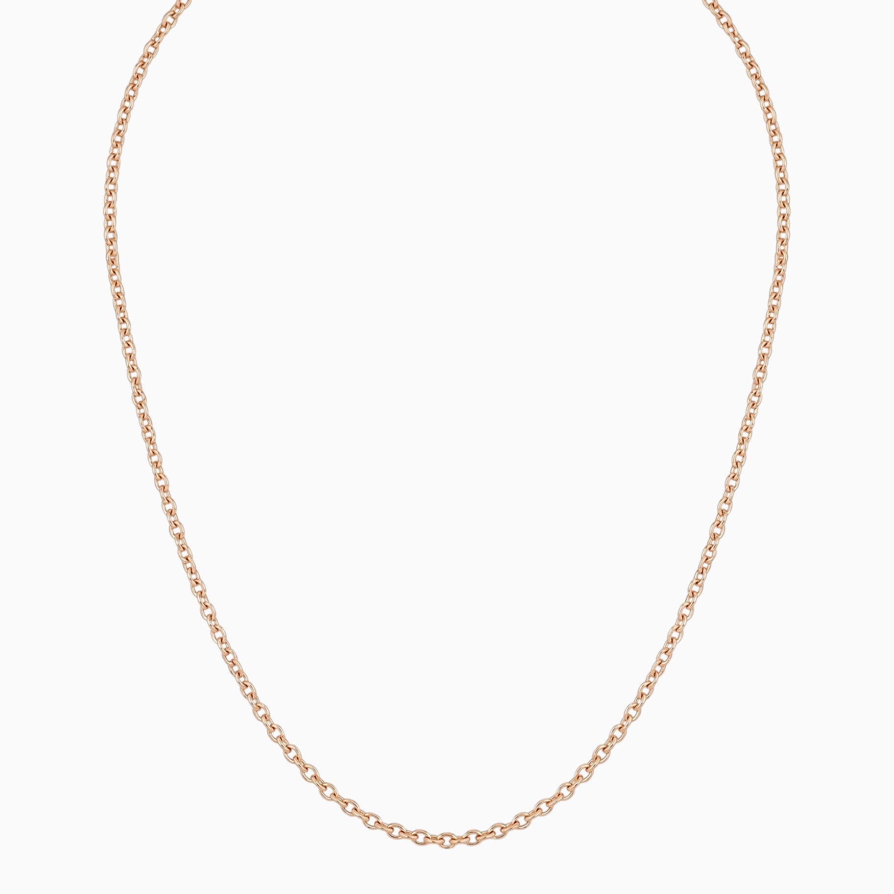 Men's minimalist gold oval chain necklace - Hatton by Forge & Foundry
