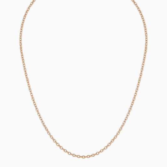 Men's minimalist gold oval chain necklace - Hatton by Forge & Foundry