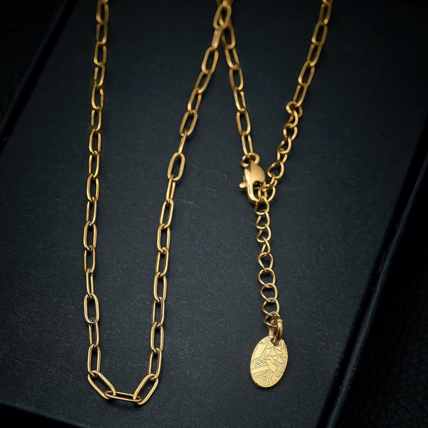MARTEL [3MM PAPERCLIP - GOLD] - Forge & FoundryNecklaceForge & Foundry