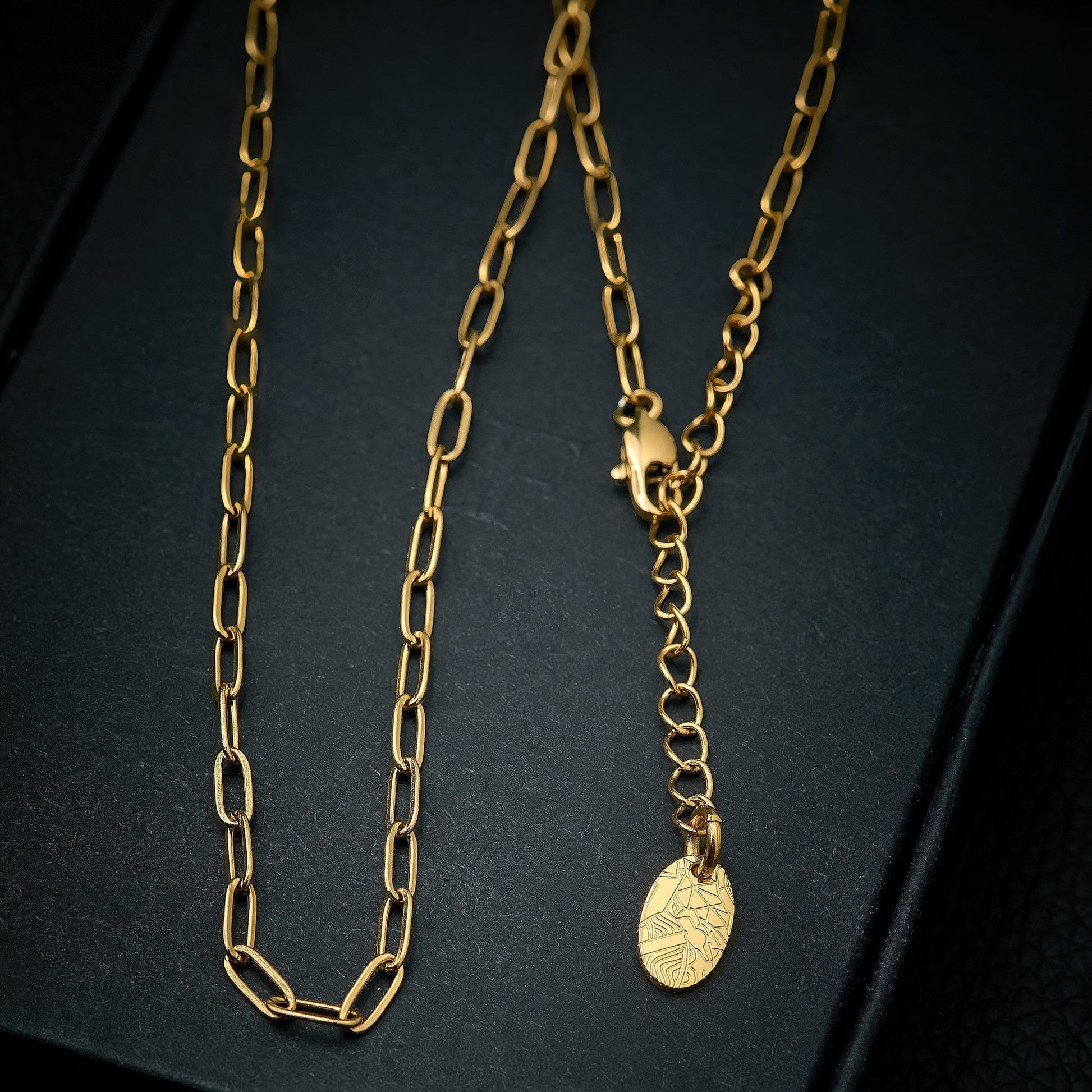 MARTEL [3MM PAPERCLIP - GOLD] - Forge & FoundryNecklaceForge & Foundry
